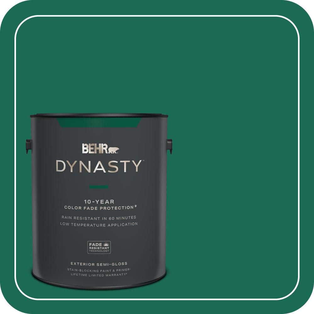 BEHR DYNASTY 1 gal. #480B-7 Clover Brook Semi-Gloss Exterior Stain-Blocking Paint & Primer