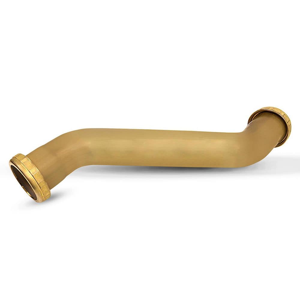 PLUMBFLEX 1-1/2 in. x 12 in. Brass Double Offset for Tubular Drain Applications, 22GA (1)