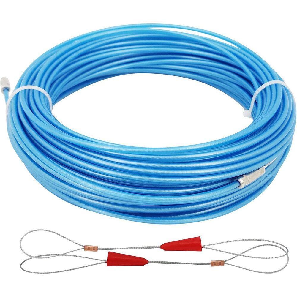 Yichuhaoxi 65.62 ft. Steel Core Electrical Fish Tape with Flexible Guide Heads and Smooth Cable Running (3)