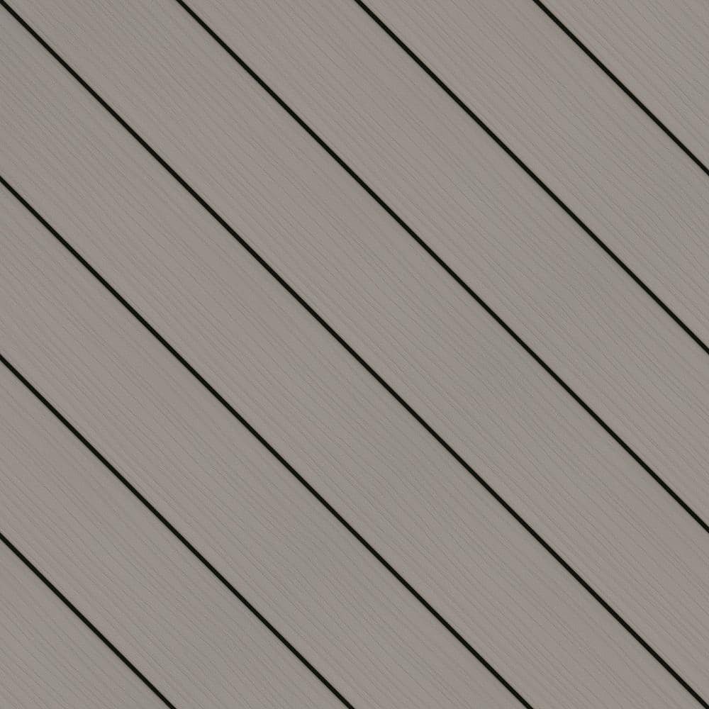Fiberon Paramount Mantel 1 in. x 6 in. x 1 ft. Mineral Grooved Edge Capped Composite Deck Board Sample (3)