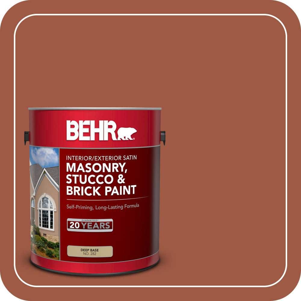 BEHR 1 gal. #PFC-15 Santa Fe Satin Interior/Exterior Masonry, Stucco and Brick Paint