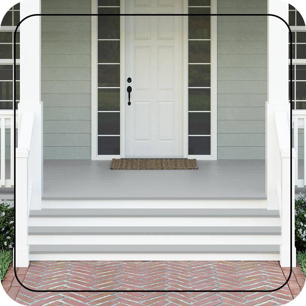 BEHR PREMIUM 1 gal. #MS-75 Blue Gray Sky Textured Low-Lustre Enamel Interior/Exterior Porch and Patio Anti-Slip Floor Paint (3)