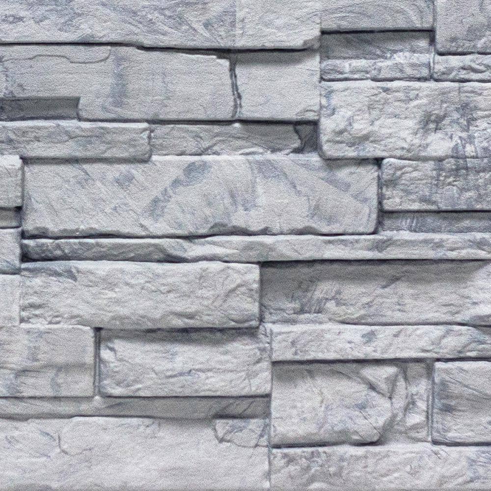 NovikStone Carrara Collection (13.13 in. x 41.5 in.) Polymer Stone Siding in Grigio (10 Panels Per Box, 25.2 sq. ft.) (2)