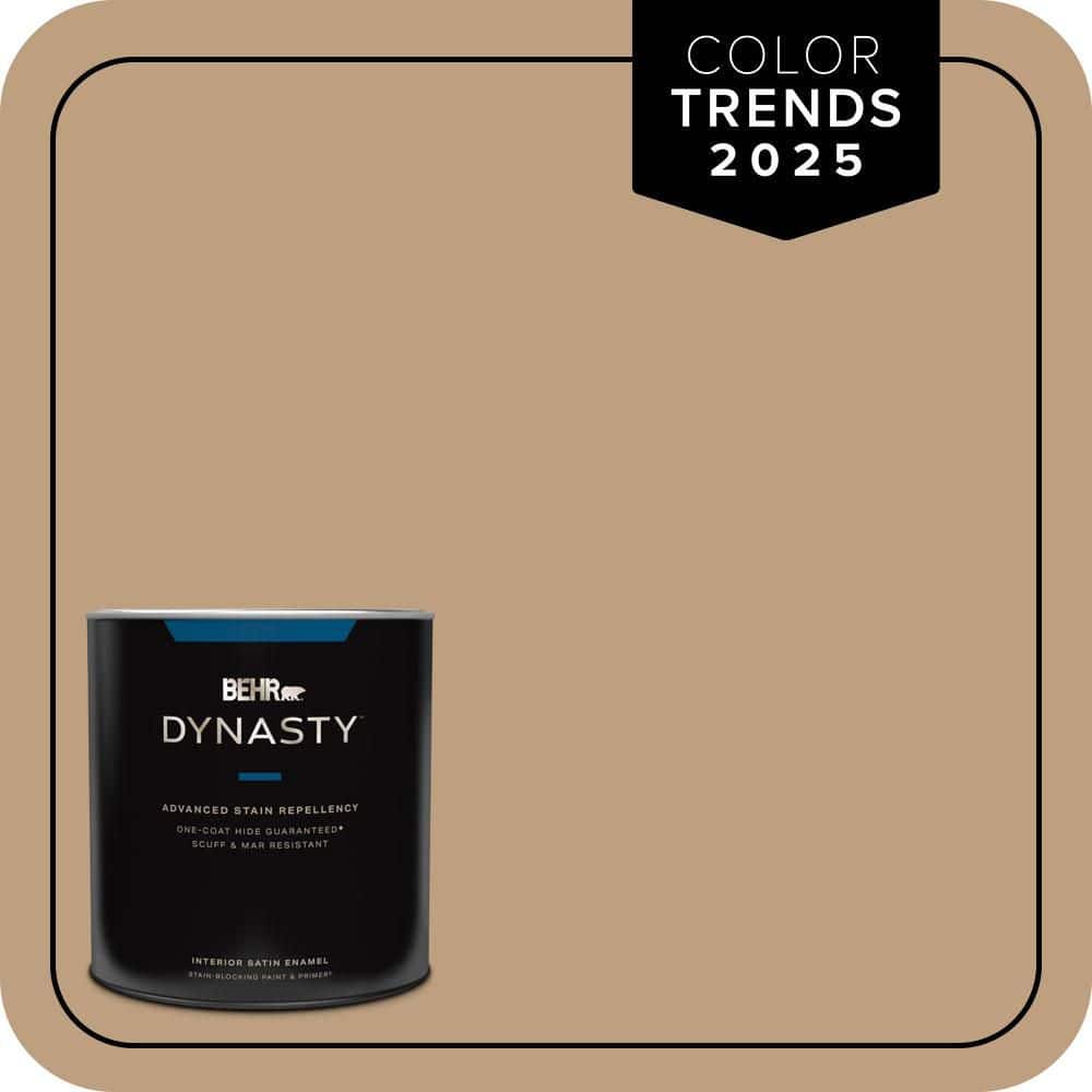 BEHR DYNASTY 1 qt. #N270-4 Oxford Street One-Coat Hide Satin Enamel Stain-Blocking Interior Paint and Primer