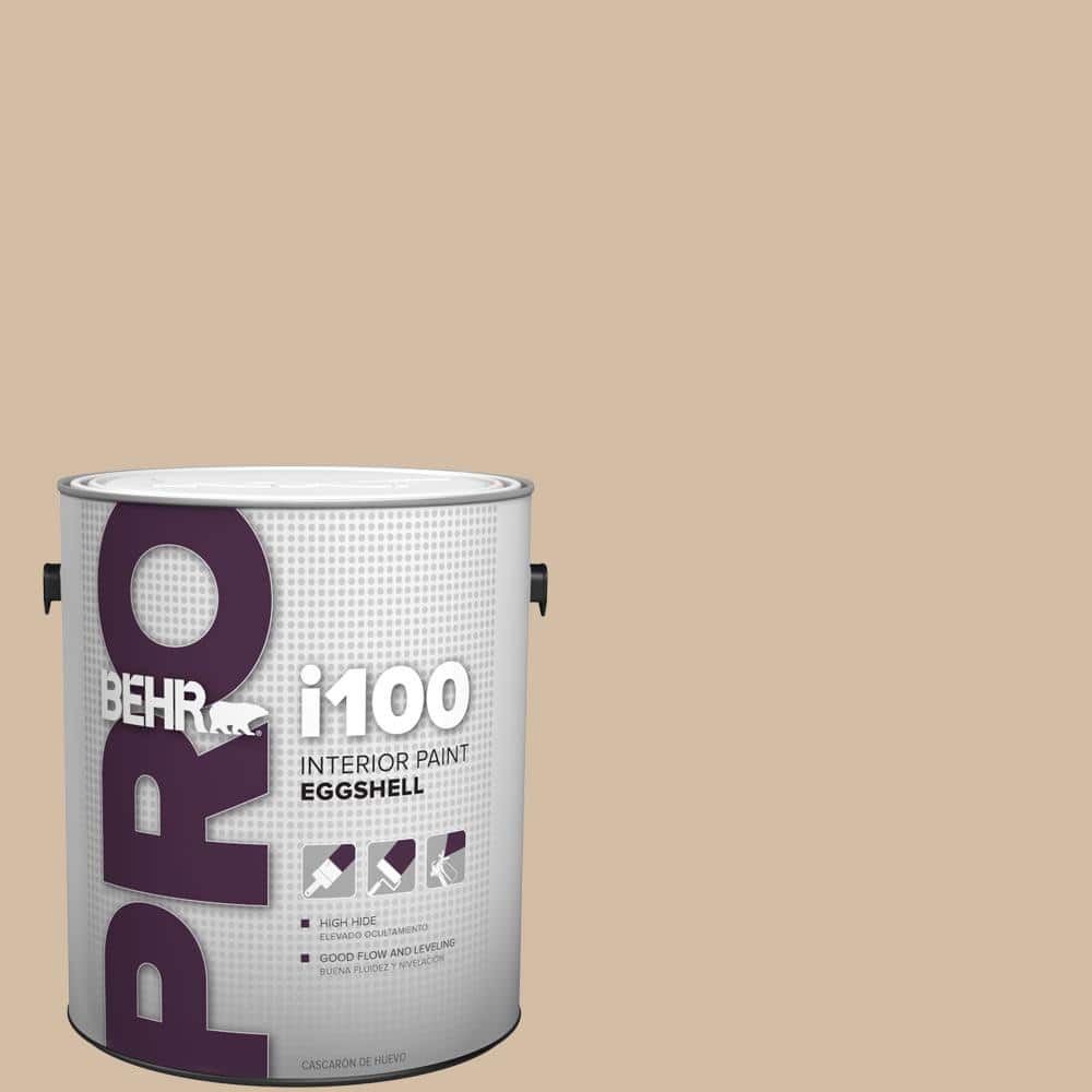 BEHR PRO 1 gal. #HDC-MD-12 Tiramisu Cream Eggshell Interior Paint