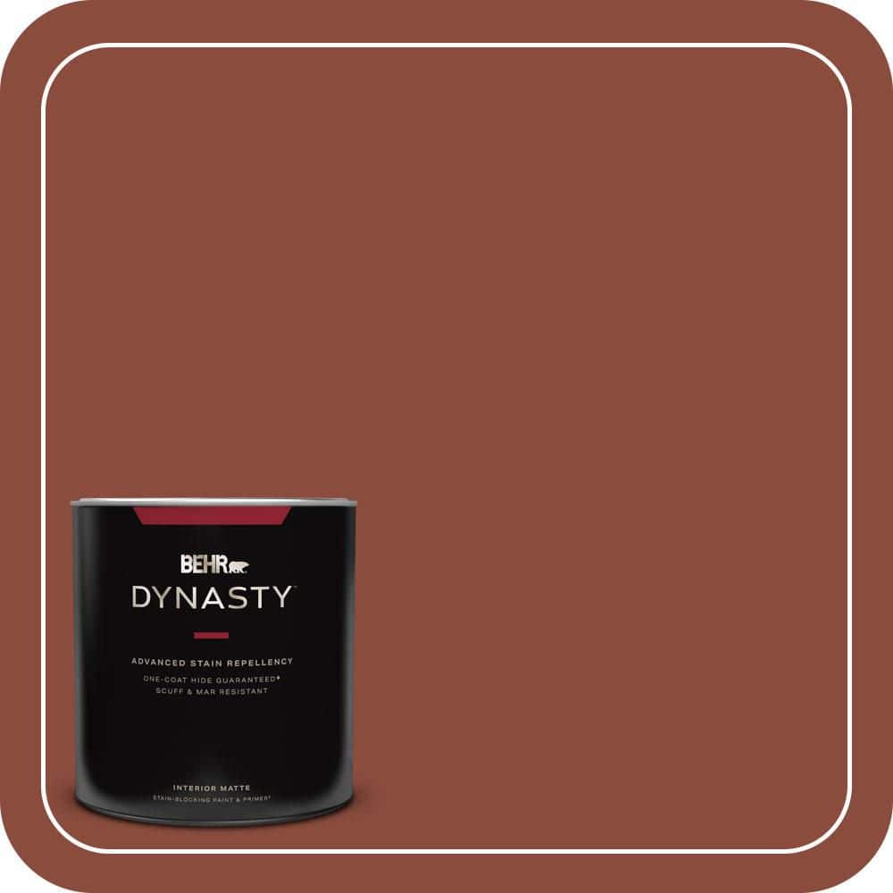 BEHR DYNASTY 1 qt. #QE-14 Spiced Red Matte Interior Stain-Blocking Paint & Primer