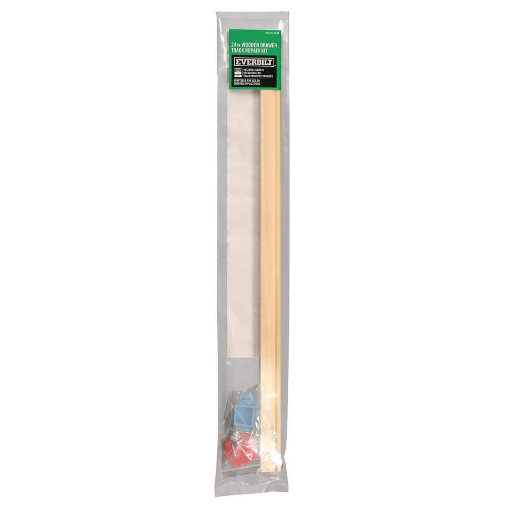 Everbilt 24 in. Wood Drawer Track Repair Kit (4)