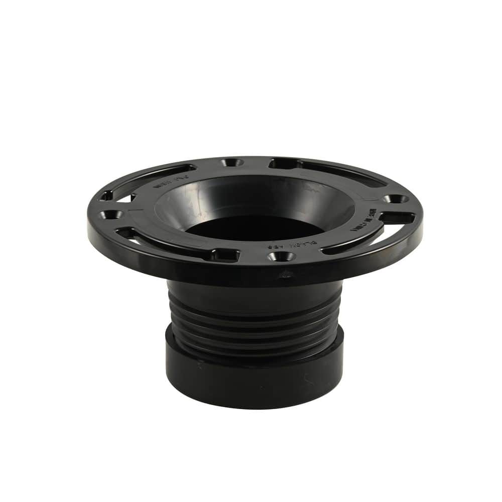 Everbilt Twist-N-Set 4 in. ABS Open Toilet Flange (2)