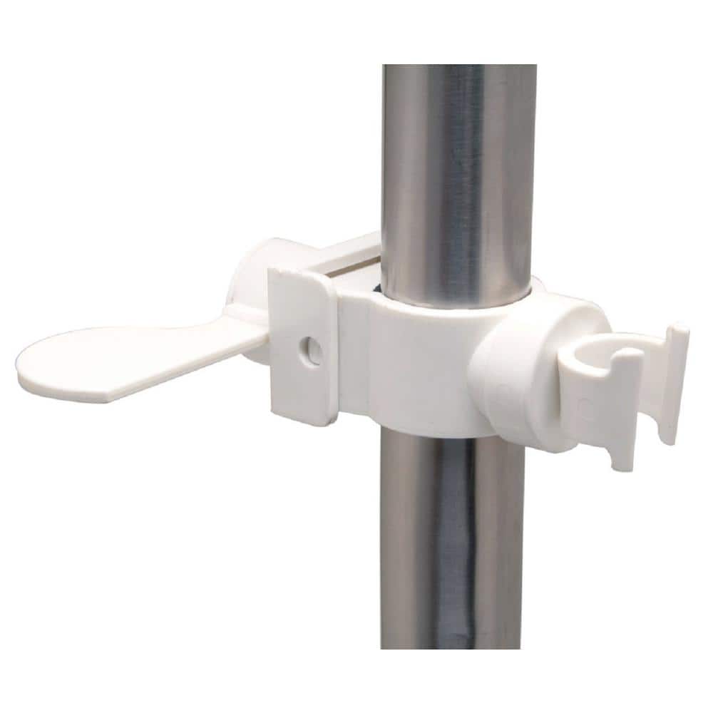 Zurn Temp-Gard Hand Shower Head Holder with ADA Adjustment Lever for Grab Bar in White