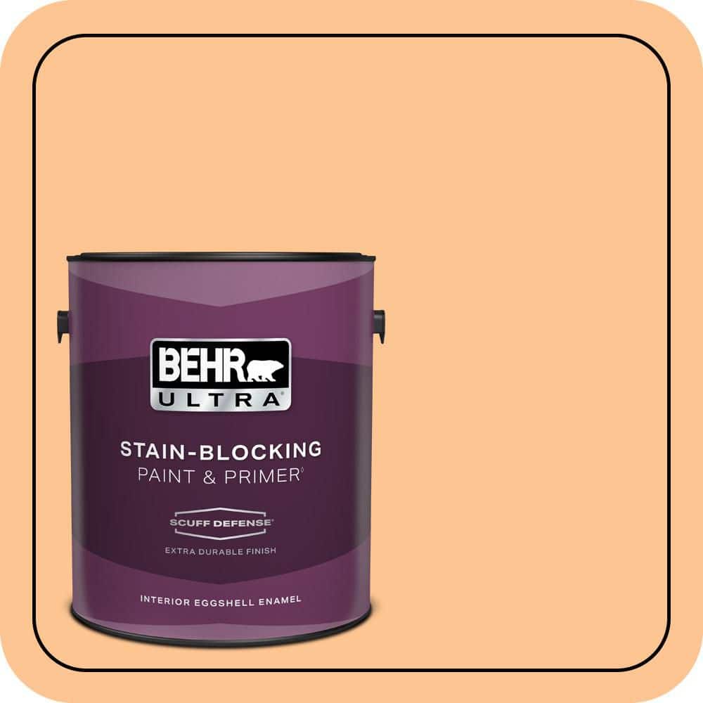 BEHR ULTRA 1 gal. #P220-4 Dainty Apricot Extra Durable Eggshell Enamel Interior Paint & Primer (1)