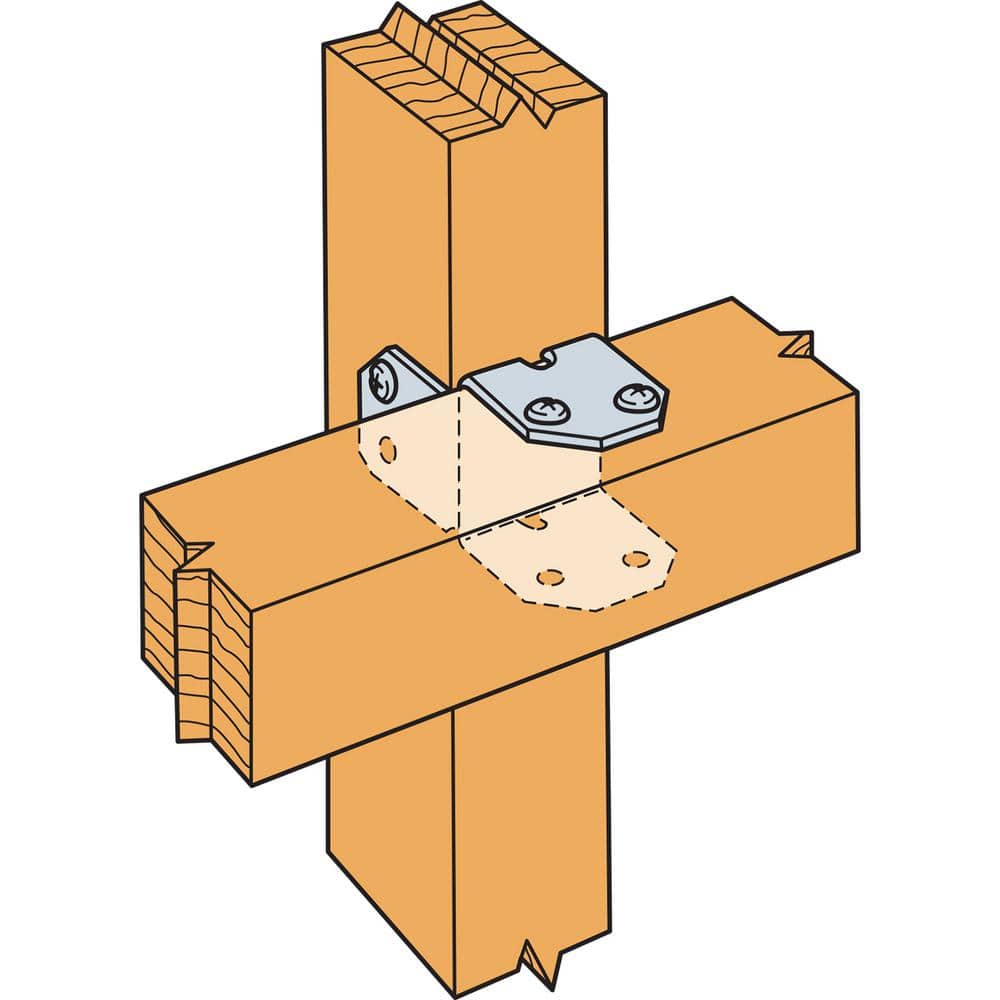Simpson Strong-Tie RTB 20-Gauge Galvanized Rigid Tie Bracket for 2x Post, 2x Joist (3)