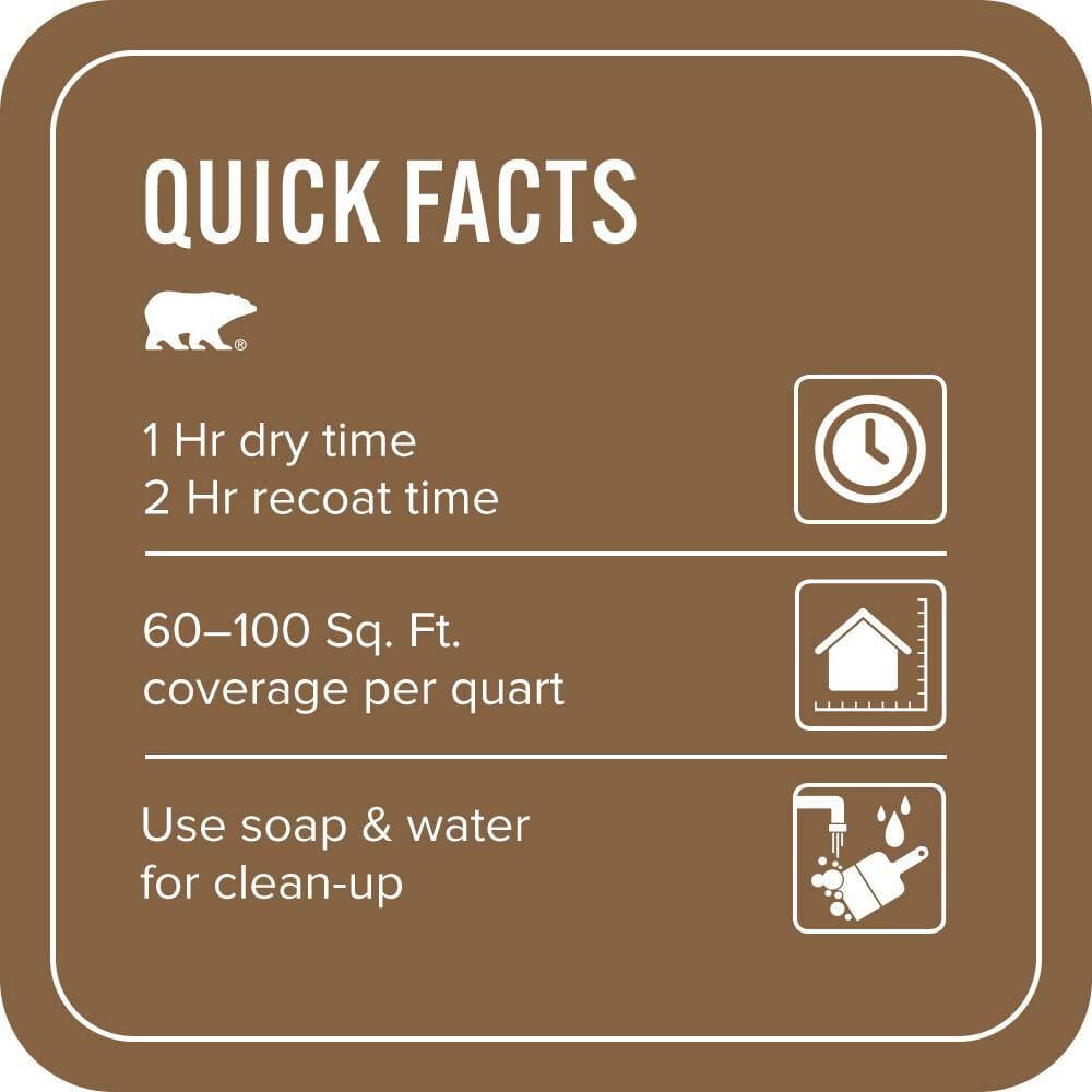 BEHR PREMIUM PLUS 1 qt. #MQ2-10 Burnt Caramel Flat EcoMix Plant-Based Interior Paint & Primer (3)