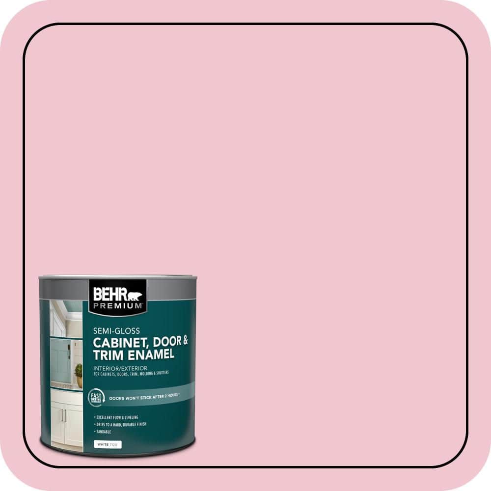 BEHR PREMIUM 1 qt. #P140-2 Sweetheart Semi-Gloss Enamel Interior/Exterior Cabinet, Door & Trim Paint