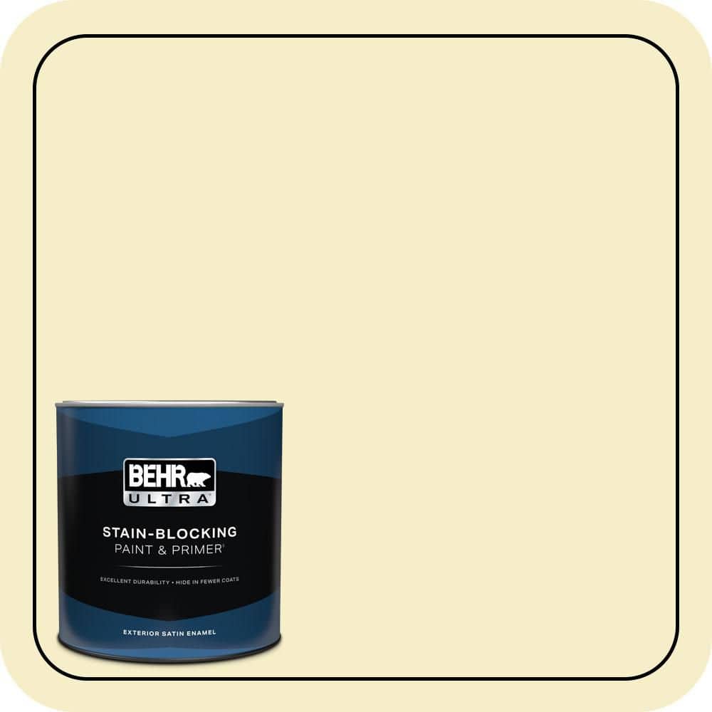 BEHR ULTRA 1 qt. #P330-1 Tart Gelato Satin Enamel Exterior Paint & Primer
