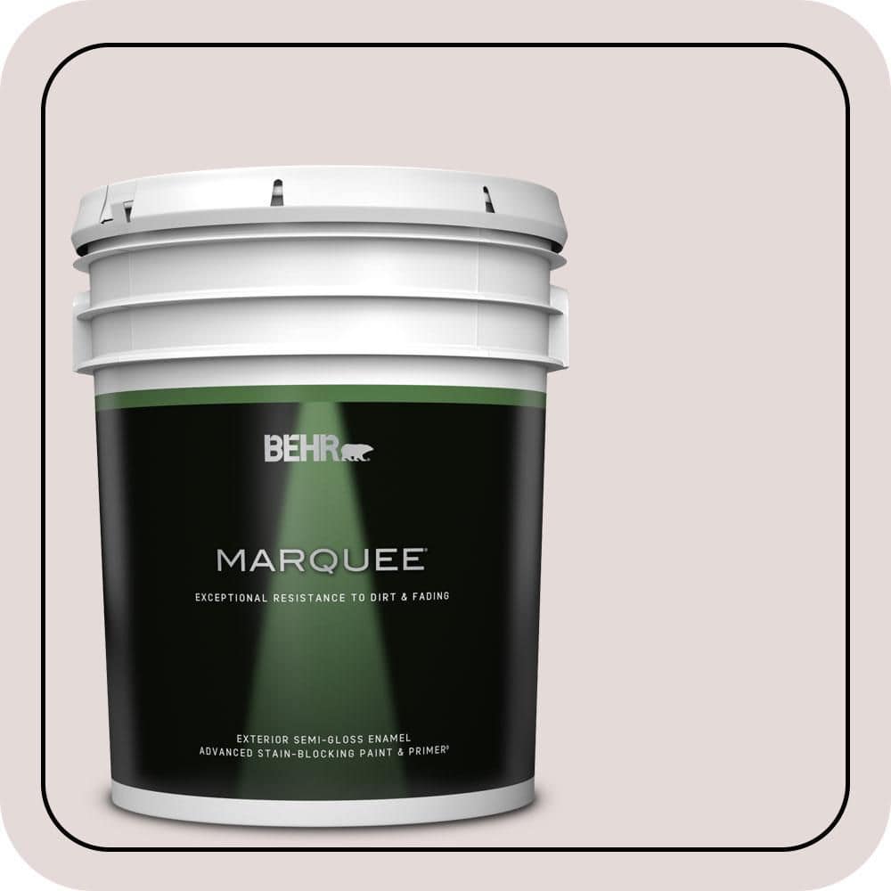 BEHR MARQUEE 5 gal. #MQ3-35 Moxie Semi-Gloss Enamel Exterior Paint & Primer