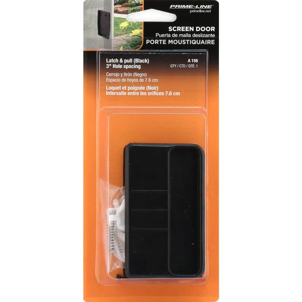 Prime-Line Black Plastic Sliding Screen Door Handle, Anjac (3)