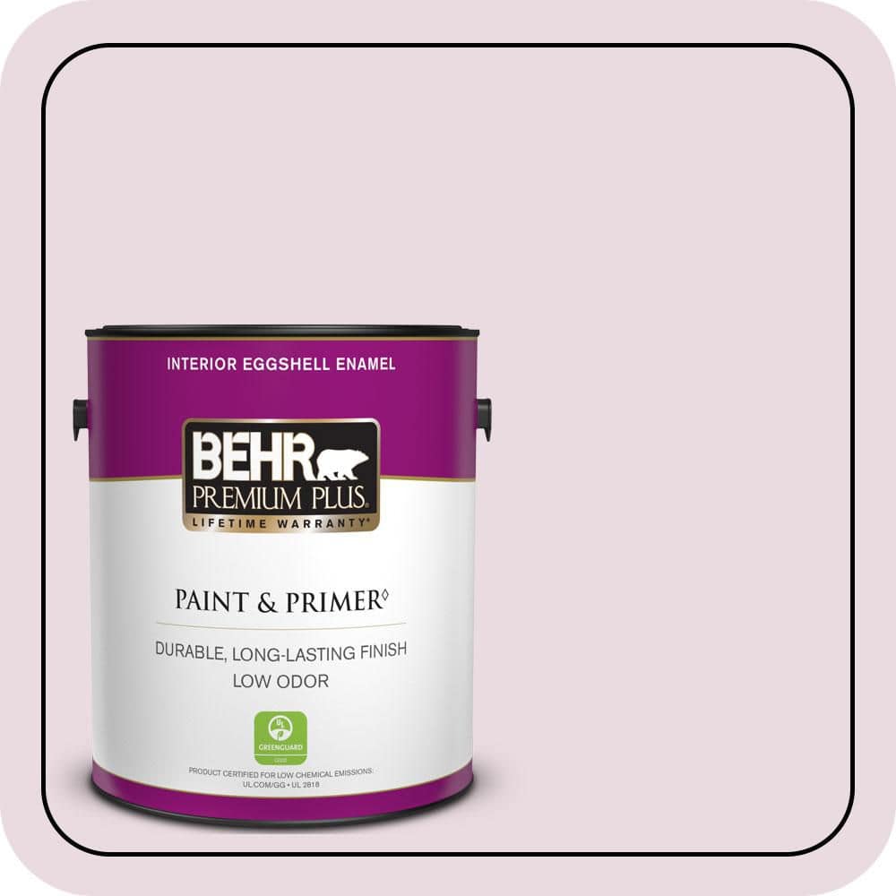 BEHR PREMIUM PLUS 1 gal. #S120-1 Wine Pairing Eggshell Enamel Low Odor Interior Paint & Primer