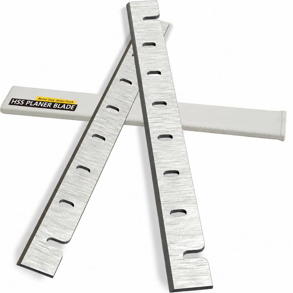 LAIFUCAM 12.5 in. High Speed Steel Planer Blade Replacement with Machined Holes for Thickness Planer 1 Set 2-Pieces (1)
