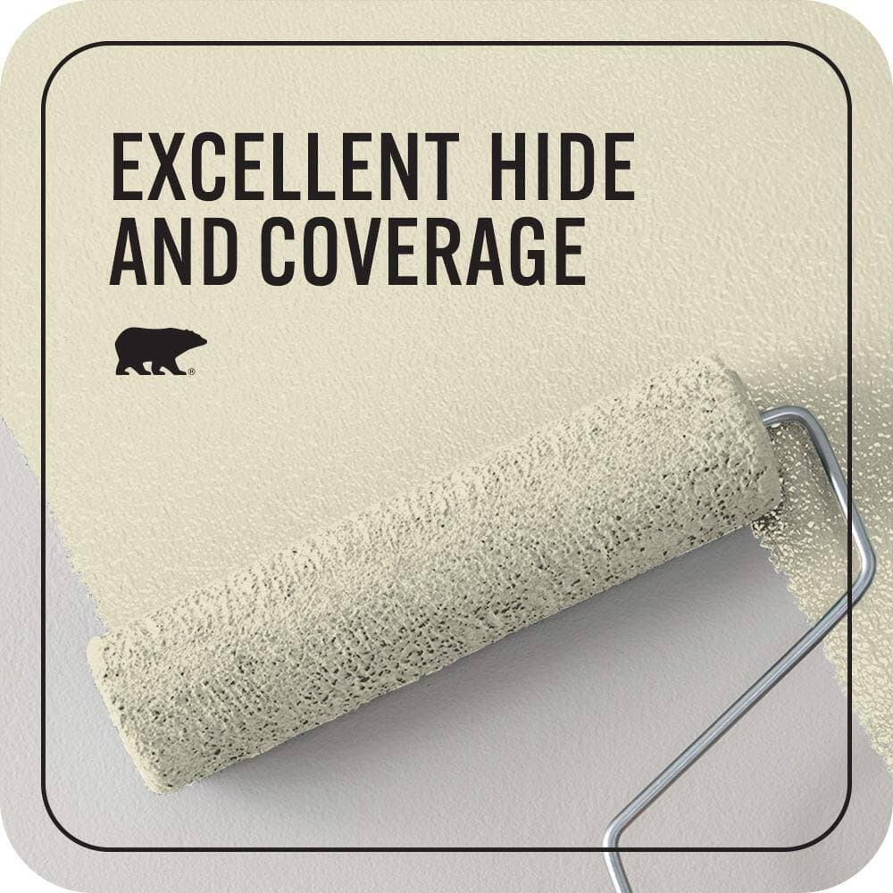 BEHR PREMIUM PLUS #PPU9-14 White Cliffs Flat EcoMix Plant-Based & Primer (2)