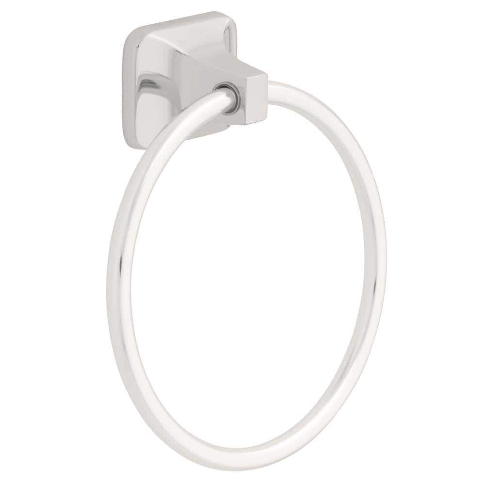 Franklin Brass Futura 4-Piece Bath Hardware Set with 24 in. Towel Bar, Ring, Hook, and TP Holder in Polished Chrome (3)
