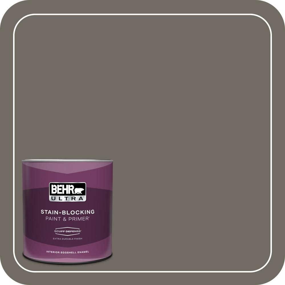 BEHR ULTRA 1 qt. #PPU24-04 Burnished Pewter Extra Durable Eggshell Enamel Interior Paint & Primer