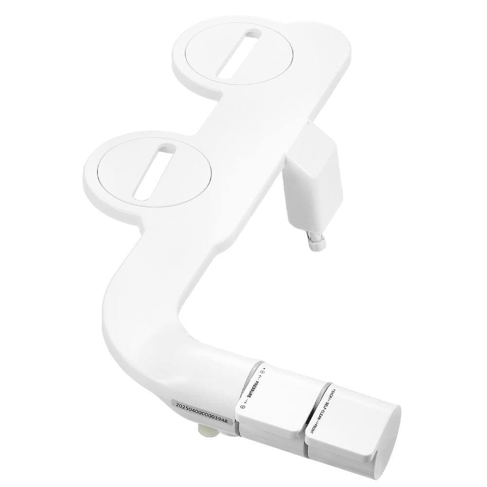 Bunpeony Bidet Attachment for Toilet, Self-Cleaning Dual Nozzle Bidet with Adjustable Water Pressure, White (2)