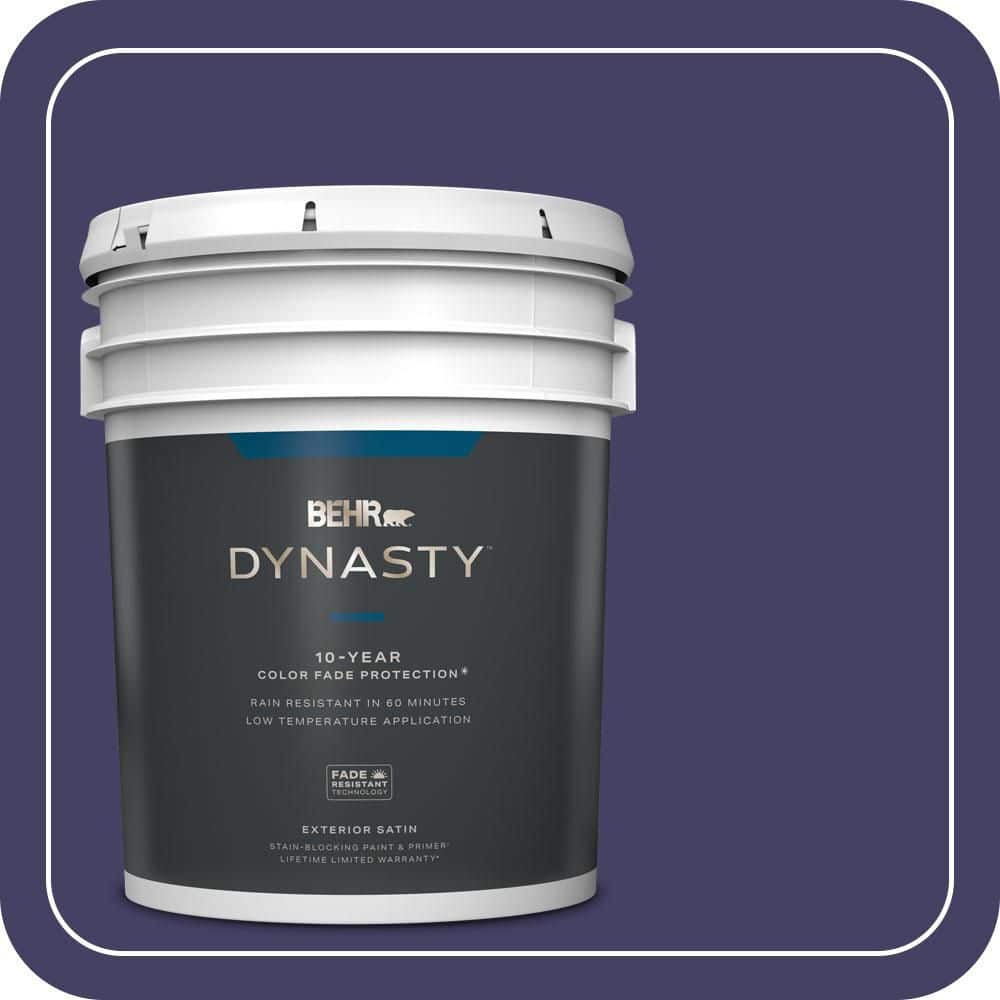 BEHR DYNASTY 5 gal. #MQ5-44 Heraldic Satin Enamel Exterior Stain-Blocking Paint & Primer