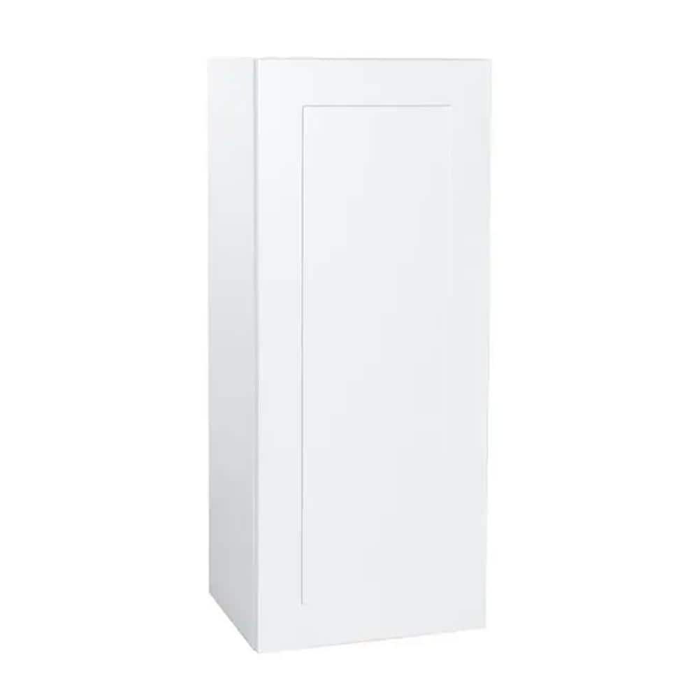 Hampton Bay Avondale 12 in. W x 12 in. D x 30 in. H Ready to Assemble Plywood Shaker Wall Kitchen Cabinet in Alpine White (1)