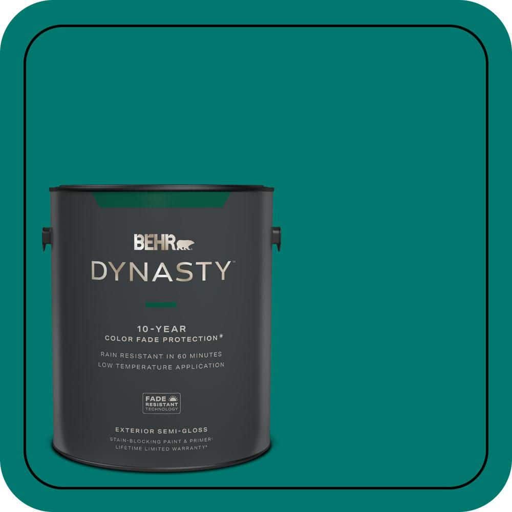 BEHR DYNASTY 1 gal. #490B-7 Mermaid Harbor Semi-Gloss Exterior Stain-Blocking Paint & Primer