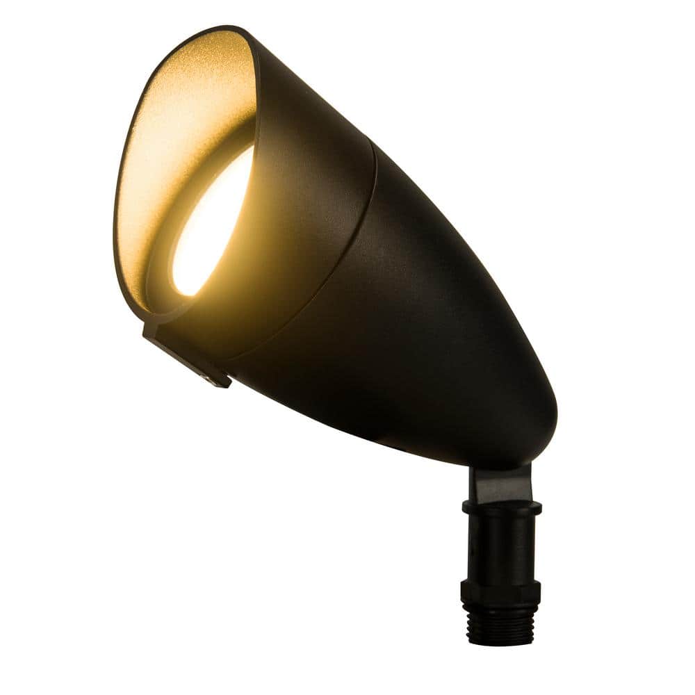 Commercial Electric 120-Volt to 277-Volt 14-Watt 1100 Lumens Black Integrated LED Outdoor Flood Light (3)