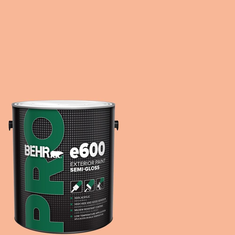 BEHR PRO 1 gal. #P190-3 Melon Sorbet Semi-Gloss Exterior Paint