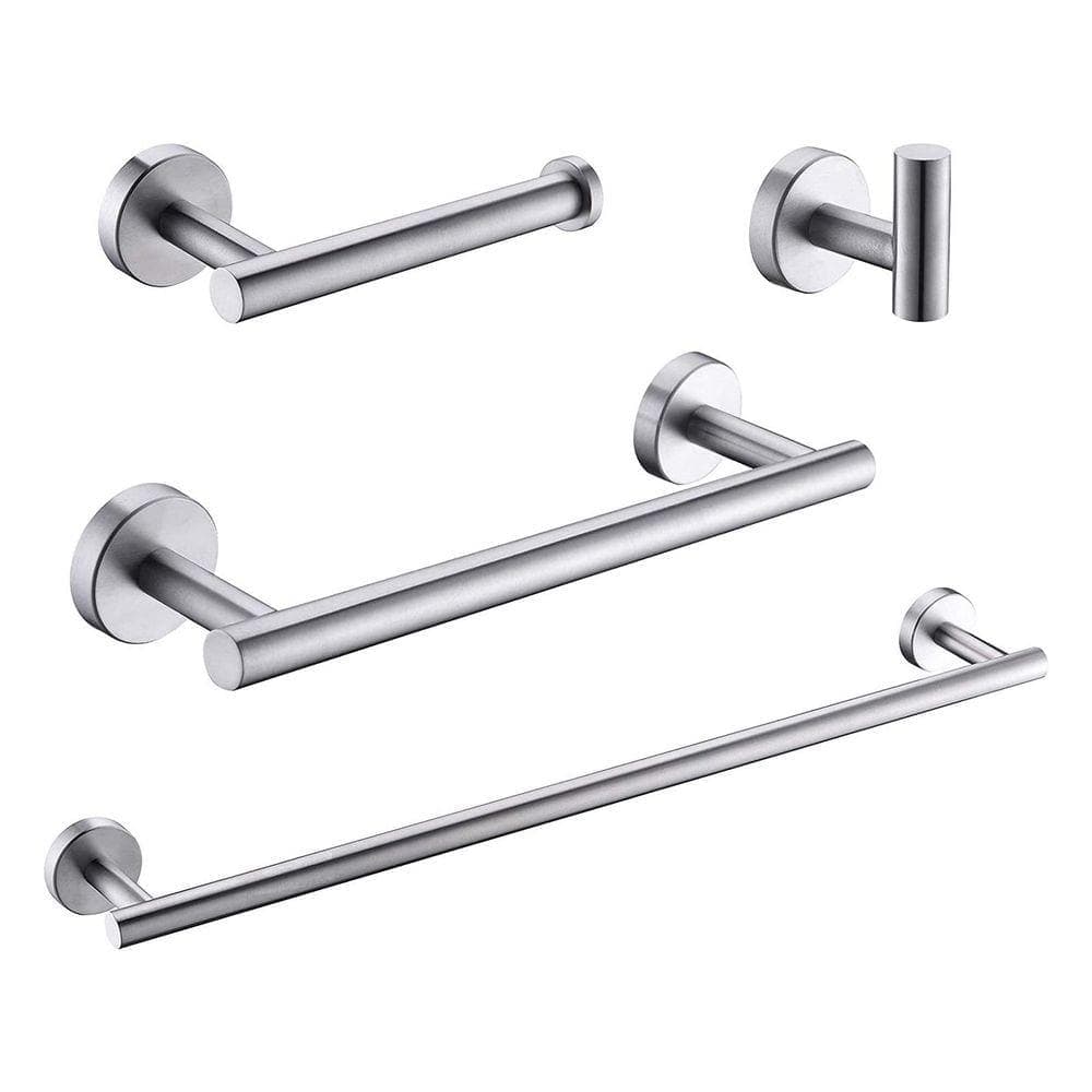 Dimakai 4-Piece Bath Hardware Set with Bath Towel Bar