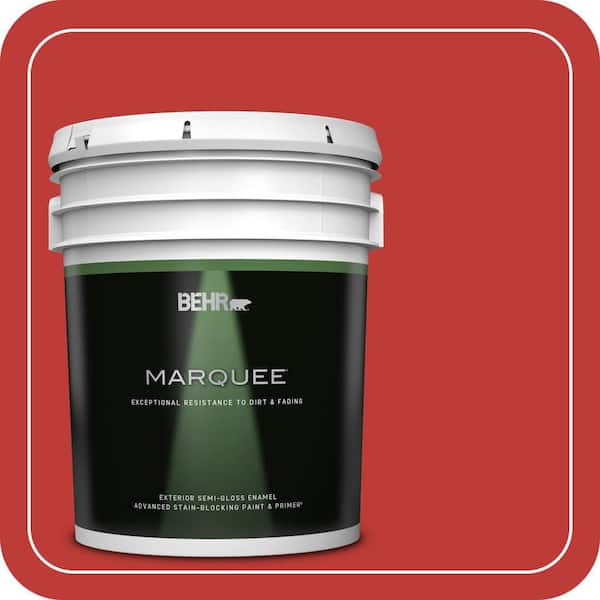 BEHR MARQUEE 5 gal. #P150-7 Flirt Alert Semi-Gloss Enamel Exterior Paint & Primer (2)