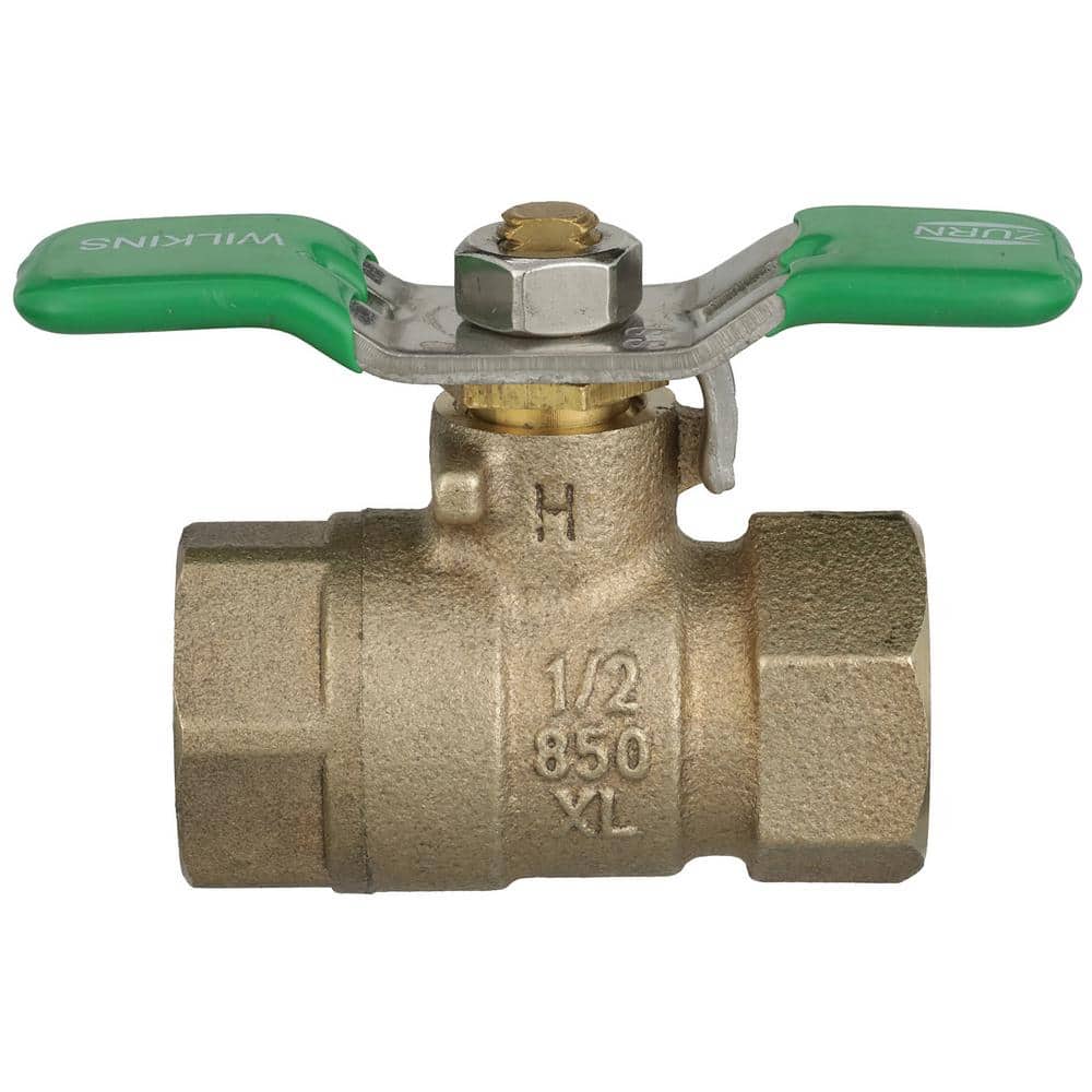 Wilkins 1/2 in. Dia x 3.15 in. L Bronze Full Port Ball Valve (2)