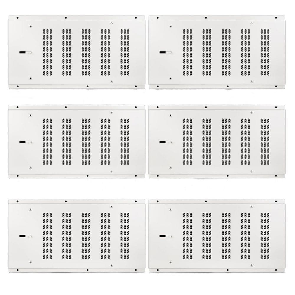 Laybus 6-Pack White 8.7 in. x 16 in. Foundation Vent Cover, Crawl Space Vent Cover for Foundation Garage Attic Home Improvement (1)