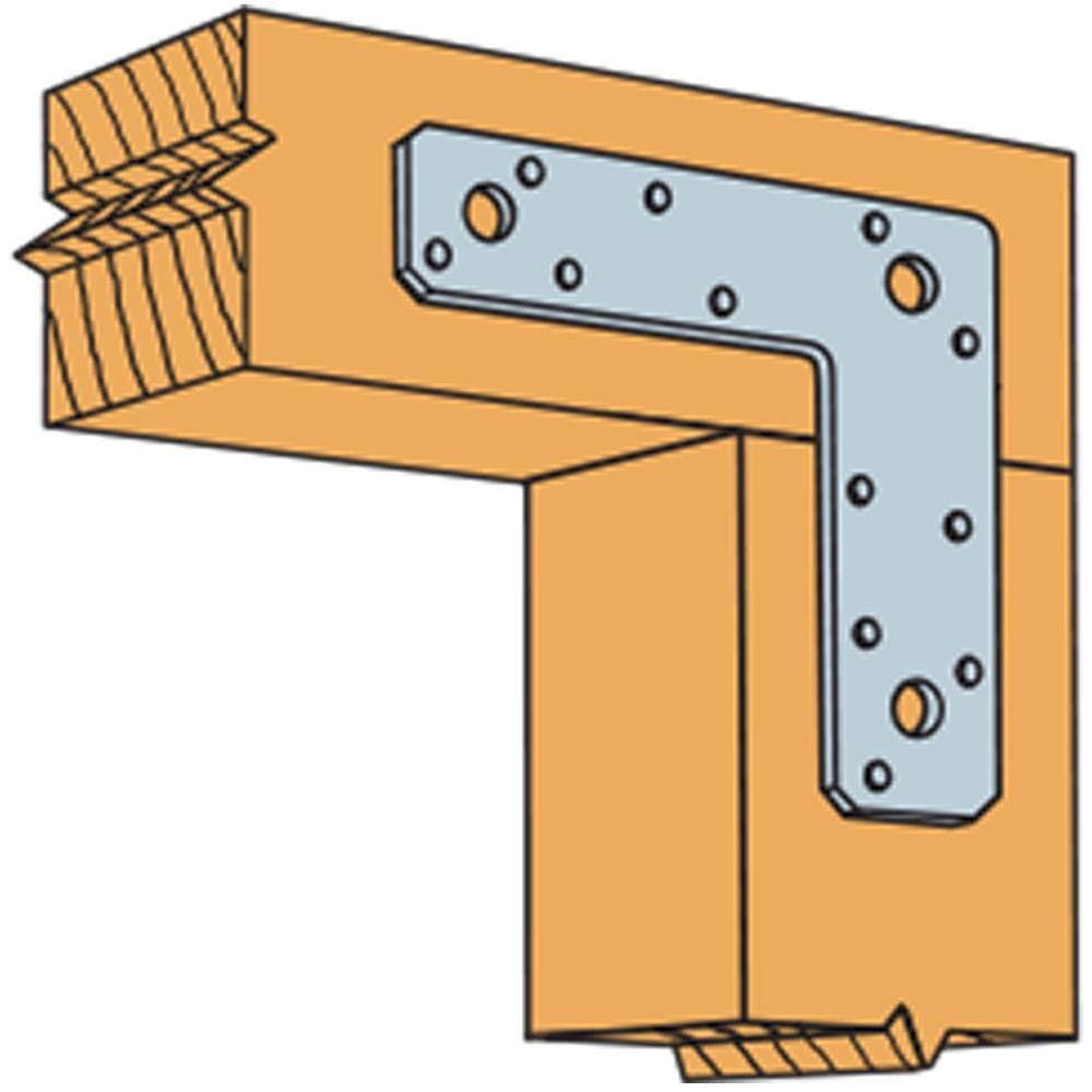 Simpson Strong-Tie 12 in. x 12 in. 14-Gauge Galvanized L Strap (2)