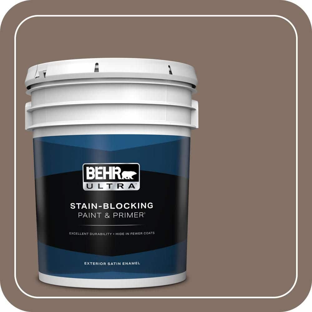 BEHR ULTRA 5 gal. #PPU5-17 Cardamom Spice Satin Enamel Exterior Paint & Primer