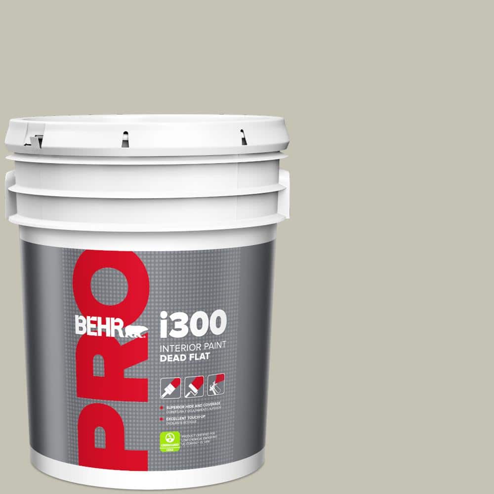 BEHR PRO 5 gal. #BNC-04 Comforting Gray Dead Flat Interior Paint