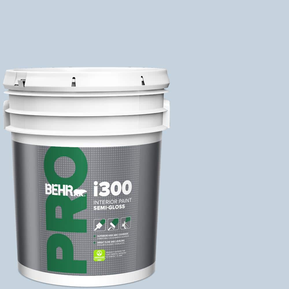 BEHR PRO 5 gal. #570E-2 Velvet Sky Semi-Gloss Interior Paint