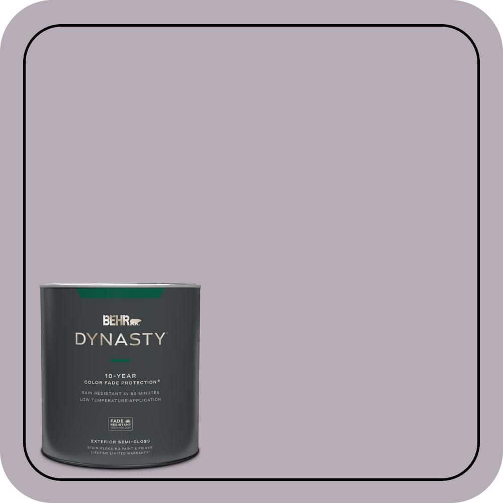 BEHR DYNASTY 1 qt. #670F-4 Silverberry Semi-Gloss Enamel Exterior Stain-Blocking Paint & Primer