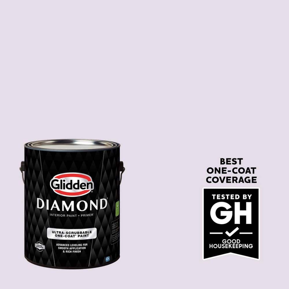 Glidden Diamond 1 gal. Orchid Lane PPG1176-2 Semi-Gloss Interior Paint with Primer (1)
