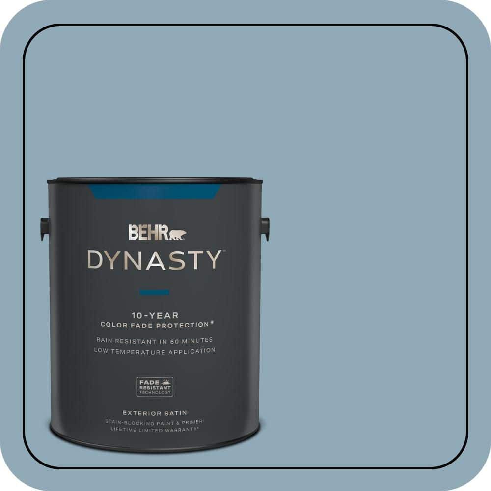 BEHR DYNASTY 1 gal. #PPU14-09 Windsurf Satin Enamel Exterior Stain-Blocking Paint & Primer