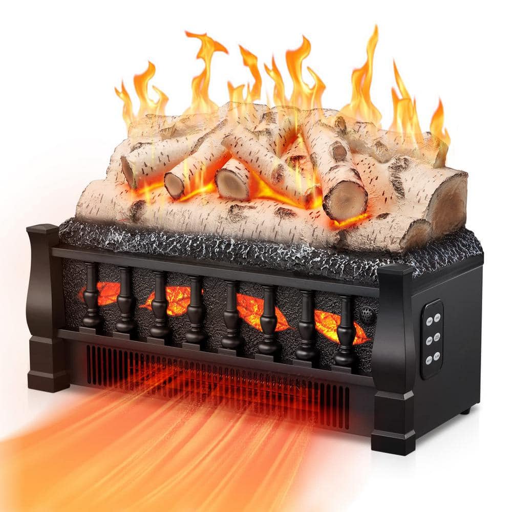 Unbranded 21 in. Electric Fireplace Log Set with Remote Control