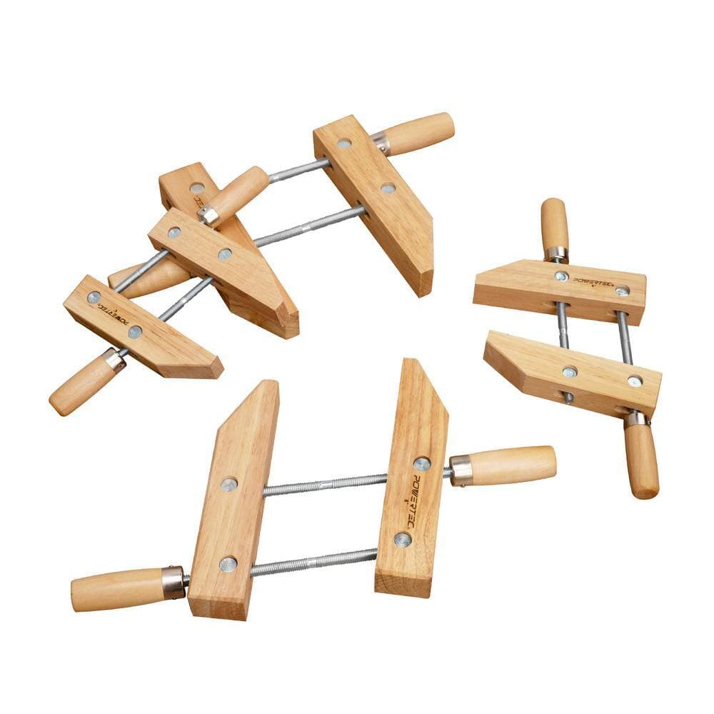‎POWERTEC 8 in. Wooden Handscrew Clamp Hand Screw Clamps for Woodworking (2-Pack) (3)