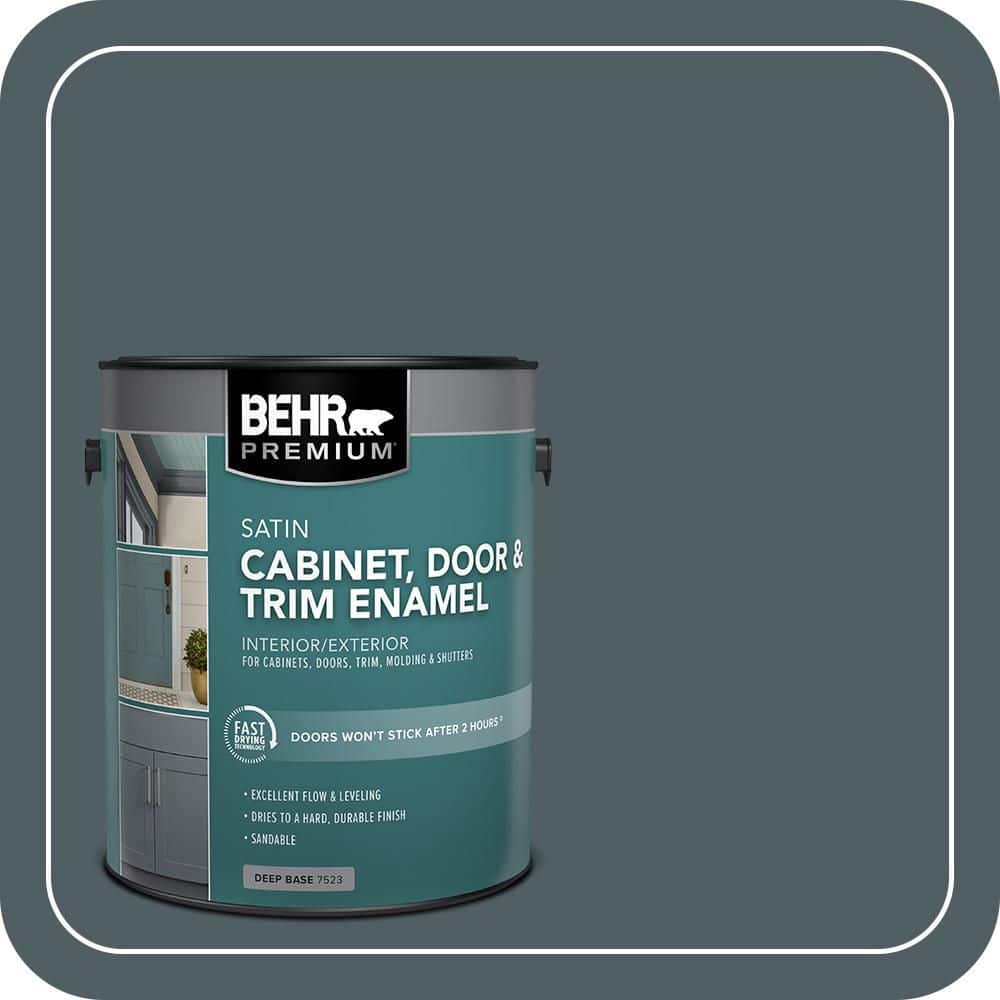 BEHR PREMIUM 1 gal. #740F-6 Marine Magic Satin Enamel Interior/Exterior Cabinet, Door & Trim Paint