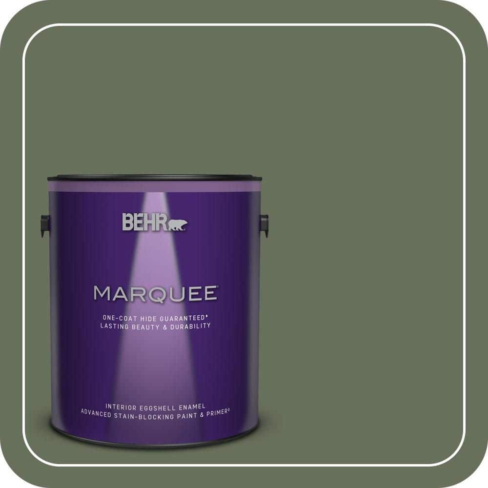 BEHR MARQUEE 1 gal. #N390-6 Laurel Garland One-Coat Hide Eggshell Enamel Interior Paint & Primer