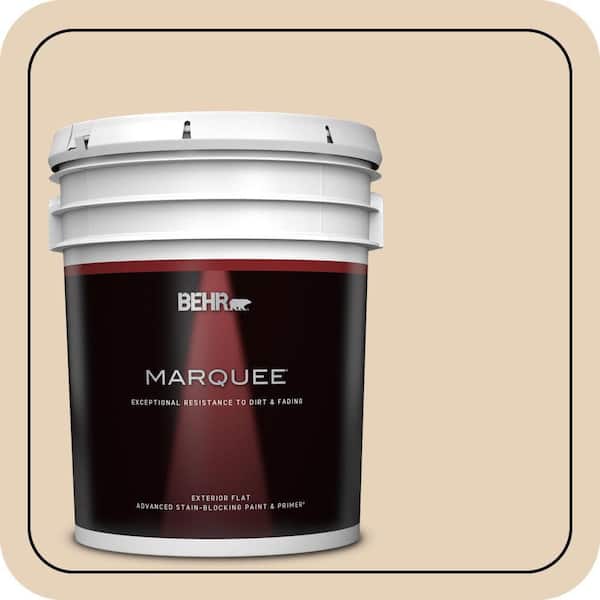 BEHR PREMIUM PLUS #ECC-53-1 Mown Hay Flat Interior/Exterior Paint & Primer Color Sample (2)