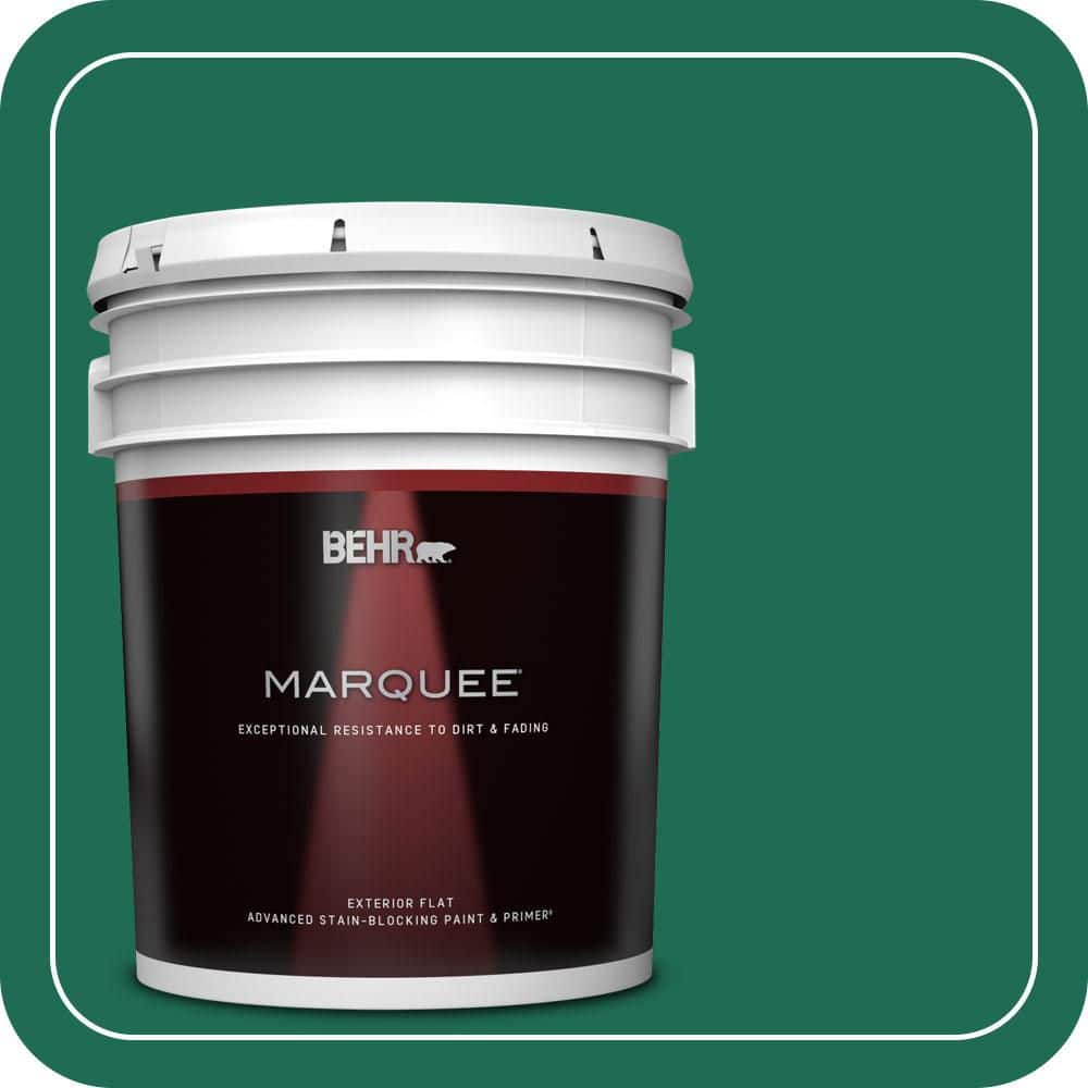 BEHR MARQUEE 5 gal. #P430-7 Sparkling Emerald Flat Exterior Paint & Primer