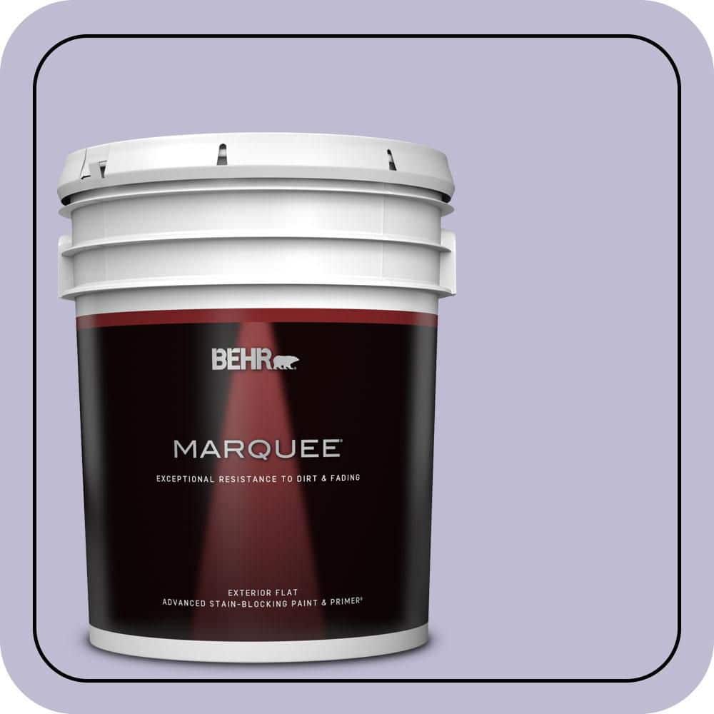 BEHR MARQUEE 5 gal. #640C-3 Twilight Pearl Flat Exterior Paint & Primer