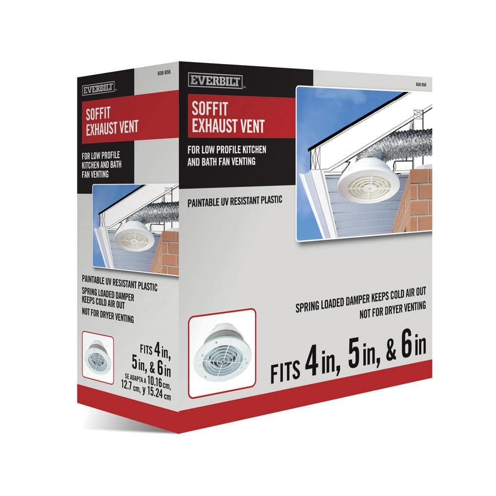 Everbilt 4 in. to 6 in. Soffit Exhaust Vent (2)
